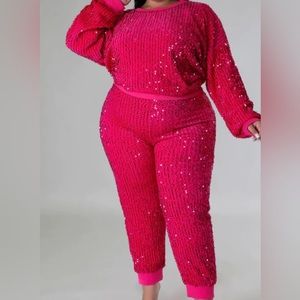 Gorgeous sparkly jogger set! Brand spanking new!